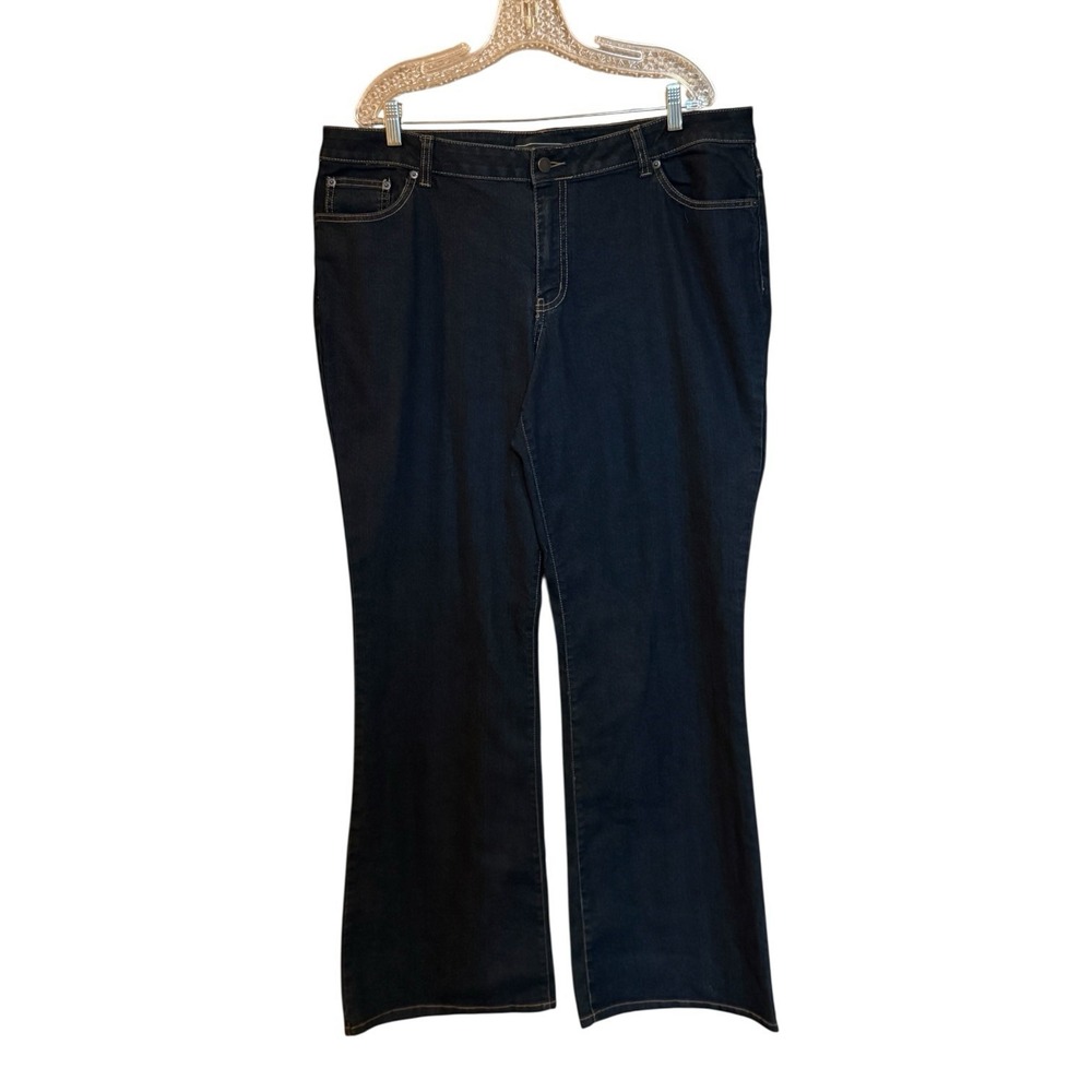 Venezia‎ Jeans Womens 20 Tall Black Bootcut Stretch Jeans Pockets